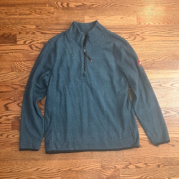 Canada Weather Gear Men’s Zig Zag Trail Blizzard Fleece Pullover - Large - Picture 1 of 9